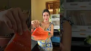 Salmon fish cook recipe with rice 