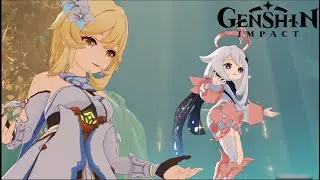 Big Fujin Sister Use All Power to Save The Place - Cutscene - JP ver [ Genshin Impact 2.0 ]