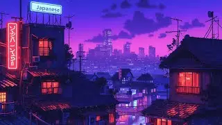 1980s & 90s Lofi Hip Hop Beats 🃏 Nostalgic Vibes & Retro Japanese Town Ambience 🌆 Lofi Rain Playlist