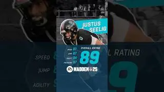 89 Madden rated Justus Seelig WENT OFF (via NFLAcademy/IG)