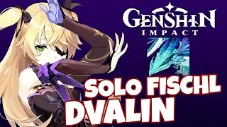 SOLO FISCHL VS STORMTERROR DVALIN LV 60 NO BUFF (WORLD 4) | GENSHIN IMPACT (原神)