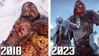 Kratos Fighting Baldur vs Kratos Fighting Thor FIGHT COMPARISON!