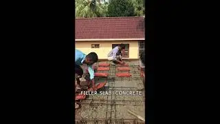 Filer slab concrete| low cost construction call9544458072 #shorts