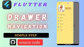 Drawer navigation in flutter | STEP-BY-STEP | How to apply navigation drawer in flutter | 