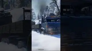 Камаз полный привод по снегу SnowRunner 