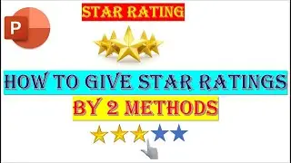 How to create star rating animation in PowerPoint | Create an interactive star rating animation