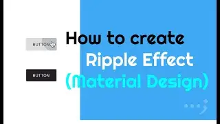 Button Ripple effect with CSS and Javascript