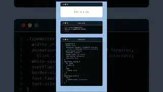 Text typing effect 