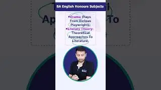 Subject details of BA English Hons!🤔
