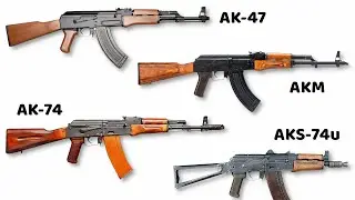 ¿Cuál es la Diferencia entre AK-47, AKM, AK-74 y AKS-74u?