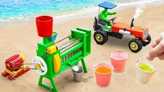 Diy tractor making mini Sugarcane Juice Machine | Top most creative about agricultural machinery