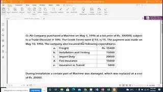 Disposal of Plant Assets   Numerical Discussion of Exchange of Tangible Plant Assets.