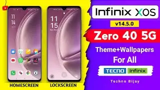 Infinix Zero 40 5G Blossom Glow Theme + Wallpapers For All Infinix and Tecno Devices 🔥
