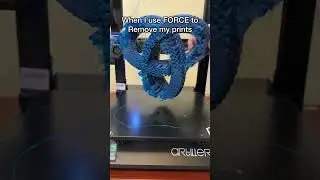 The inner feeling when you use force to remove stuck 3D prints