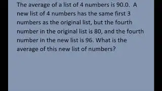 Find the average of new list of numbers given an old list and the first three numbers are the same