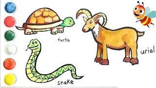 Alphabet Drawings for Kids | Letter S-U Animals