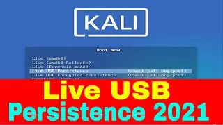 How To Make Kali Linux Live USB Persistence 2021