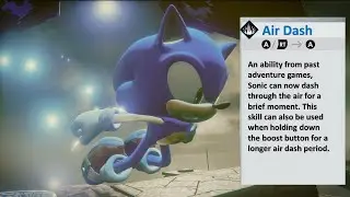 Sonic Frontiers, but the skill 'Air Dash' RETURNS!