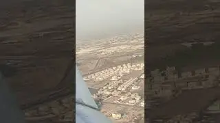 Air Arabia Plane landing at Sharjah International Airport UAE