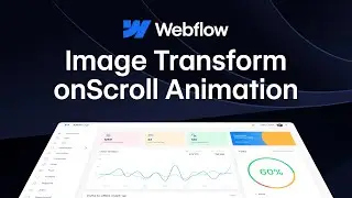 2D Image Transform onScroll Animation in Webflow. Image Flip Camera Perspective Interaction.