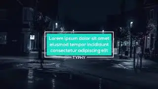 Minmal Dynamic Typography | After Effects Template | Titles