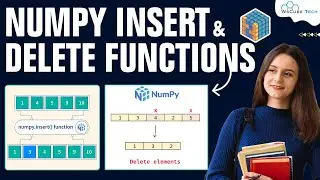 NumPy Insert and Delete Arrays Functions - complete Numpy Tutorial 2023