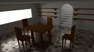 Make a room in Cycles: EP4 - using array modifier to make shelves, stairs, walls