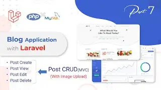 Blog application with Laravel | Post CRUD with image upload | File upload | MVC pattern (bangla)