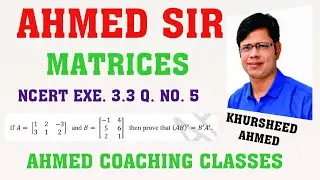 MATRICES NCERT EXERCISE 3.3 QUESTION No. 5