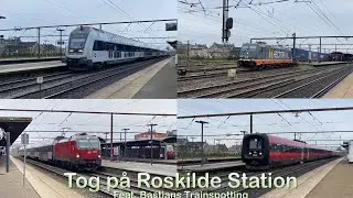 Tog på Roskilde Station | Trains on Roskilde Station (Feat. @Bastians Trainspotting)