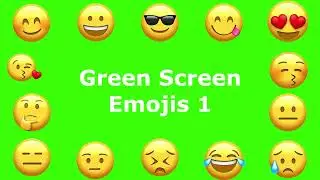 Green Screen Emojis 1 - 3 Pack