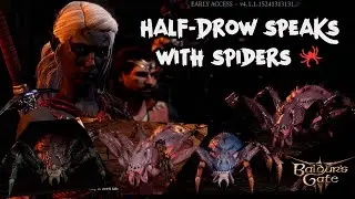 Baldur's Gate 3 Patch 7: Half-Drow Speaks with Grymforge Spiders