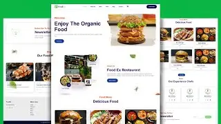 Complete Responsive Food / Restaurant Website Design Using HTML CSS and JavaScript