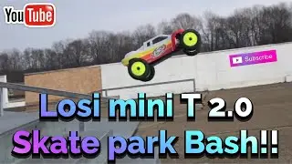 Losi mini T 2.0 Skate Park Bash!! Lots of fun in a small package!!!