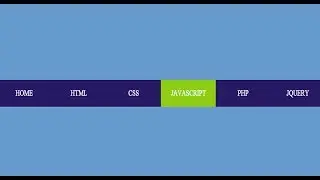 How to create navigation bar with background hover using html and css?