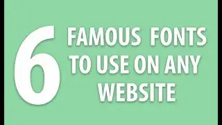 6 Famous Fonts To Use On Any Website | XO PIXEL