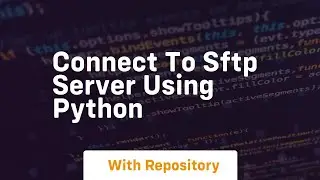 connect to sftp server using python