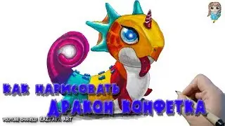 How to draw a dragon Candy markers | Legends of the Dragonomania