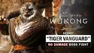 Black Myth Wukong - Secret "Tiger Vanguard" Boss Fight (No Damage Taken)