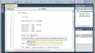 Visual Basic 13 - Resize Arrays