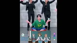 ATEEZ doing toca toca challenge Ft. Xiaojun