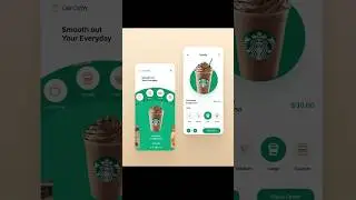 Starbucks App UI | Speed UI | Coffee Shop App UI #figma #shorts