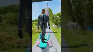 Skibidi Toilets & Speakermans Going Down to Spinning TV Trap Crush – BeamNG.drive