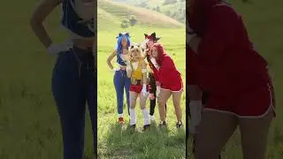 “I just found his secret hideout!” - Sonic, Tails, Knuckles, Shadow and Eggman cosplay ❤️💛💙