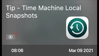 SCOM1028 - Tip - Time Machine Local Snapshots - Preview