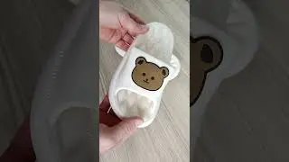 Soft slides with a cartoon pattern. 