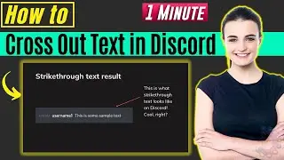 How to cross out text in discord 2024