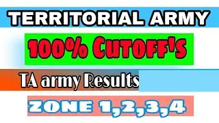 TA army Results Cutoff's // ALL ZONE//ARMY DOST