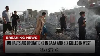 UN halts aid operations in Gaza and six killed in West Bank strike | Everyday breaking news