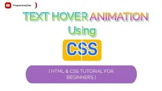 Creative Text Hover Animation using CSS | CSS Hover Effects 